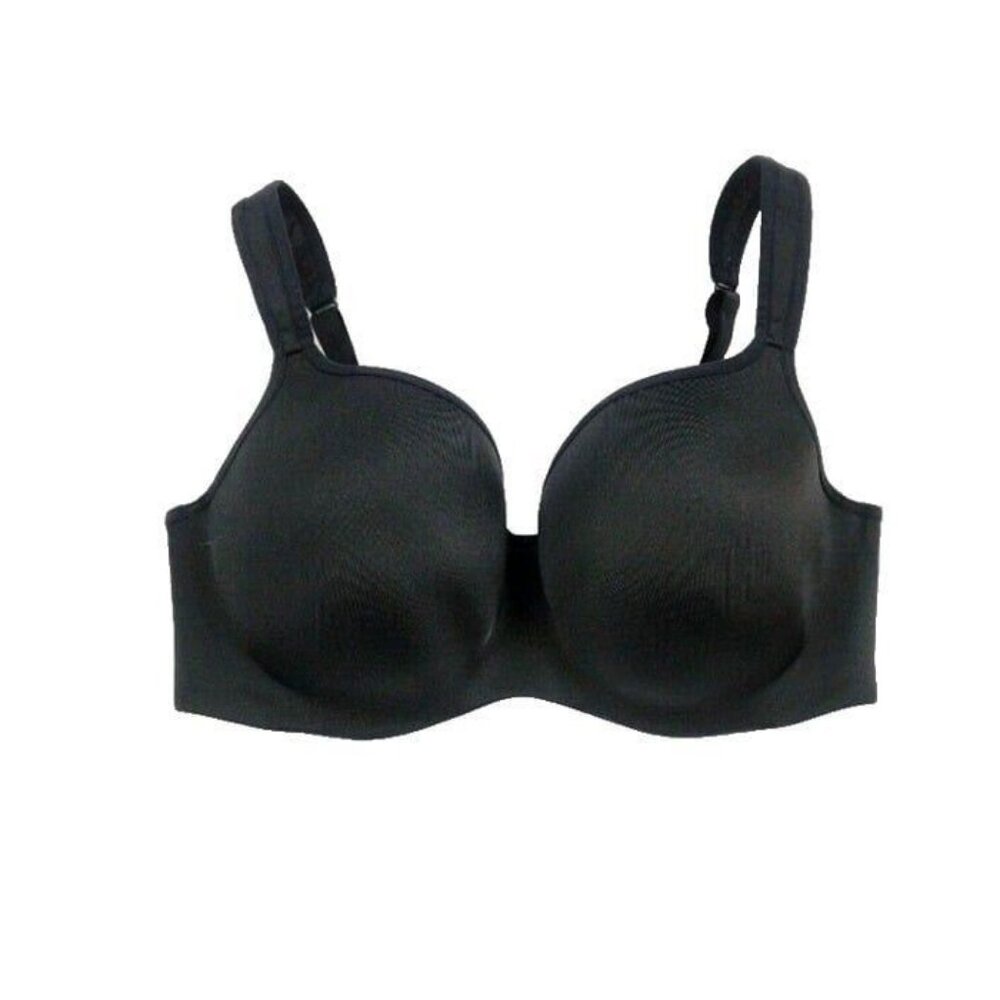 Cacique Lane Bryant Bra Smooth Balconette Underwire Plus Size 42G Black
